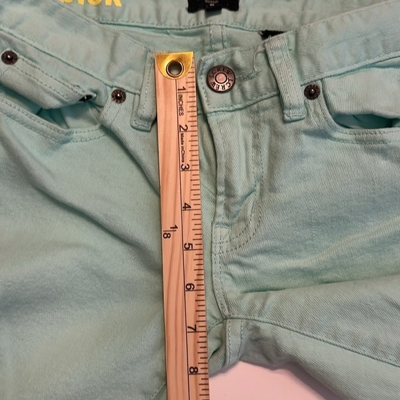 J. Crew Toothpick Mint Green Jean Size 24 - Picture 5 of 11